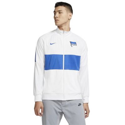 Nike Hertha BSC I96 Anthem Herren Sweatshirt Weiß und Blau CQ4914 100