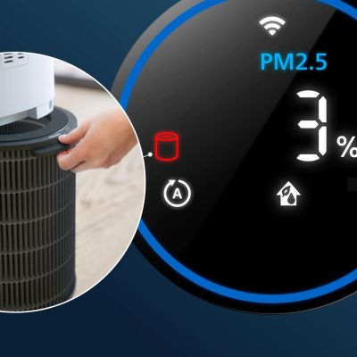 5. Philips 3-in-1-Filter, passend für 2-in-1-Luftreiniger: AC3737/10 NanoProtect HEPA Pro S3 Filter