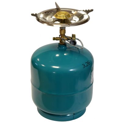 4. 3-kg-Gasflasche und großes Kochherd-Set