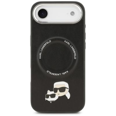 3. Karl Lagerfeld Karl & Choupette Pins MagSafe Hülle für iPhone Air - Schwarz