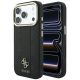 Guess Stripe Peony 4G Logo MagSafe Hülle für iPhone 17 Pro Max / 18 Pro Max - Schwarz