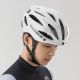 9. Rockbros Fahrradhelm mit Visier, abnehmbarer UV-Schutzbrille, Unisex – Braun