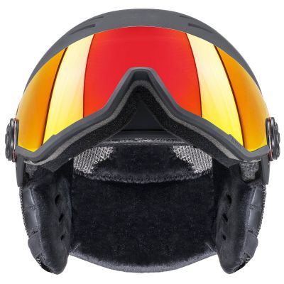 3. Unisex-Skihelm Uvex Wanted Visor mit aktivem Belüftungssystem, schwarz (56/6/262/10)