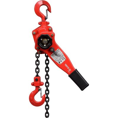 3. Yato YT-58962 mechanischer Hebezeug 750 kg 1,5 m Rot