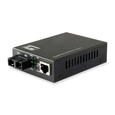 4. LevelOne GB Converter RJ45->SC 1 Gbit/s SM 1310 nm 20 km