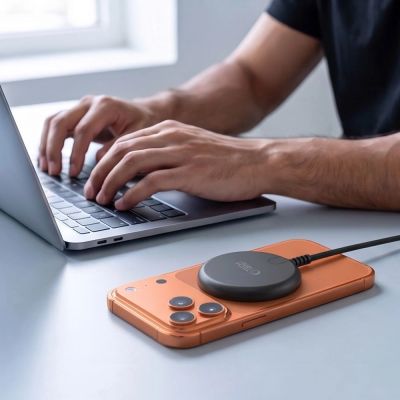 6. Tech-Protect A54 MagSafe 25W QI2.2 Kabelloses Ladegerät – Schwarz