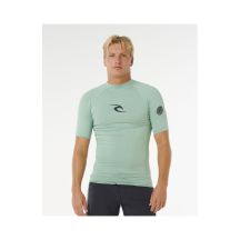 Herren Lycra RIP CURL Waves UPF Perf Kurzarmhemd grün