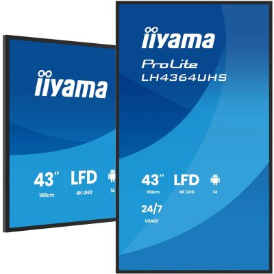 Flachbildfernseher iiyama LH4364UHS-B1AG 43 Zoll LCD UHD - 109,2 cm