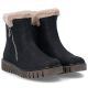 4. Gefütterte schwarze Damen-Ankle-Boots Rieker Y3481-01