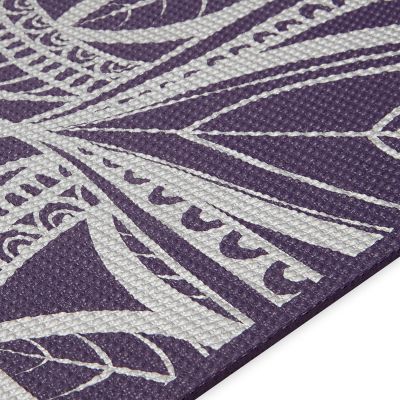 12. Gaiam Aubergine Medallion Yogamatte 6 mm 63844