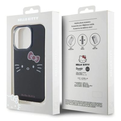 8. Hello Kitty IML Kitty Face Hülle für iPhone 14 Pro – Schwarz