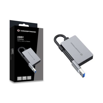 5. Conceptronic ABBY22G externe USB-Grafikkarte 1920 x 1080 px Grau