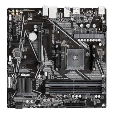 6. Gigabyte B550M K Motherboard (AMD Ryzen 5000 Series AM4 CPUs, bis zu 4733MHz DDR4 (OC), 2xPCIe 3.0 M.2, GbE LAN, USB 3.2 Gen1)