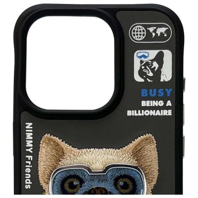 5. Nimmy Cool&Cute 2.0 Hülle für iPhone 15 Pro - Schwarz