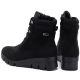 5. Schwarze Wildleder-Keilstiefeletten für Damen, M.Daszyński MR23109A-3