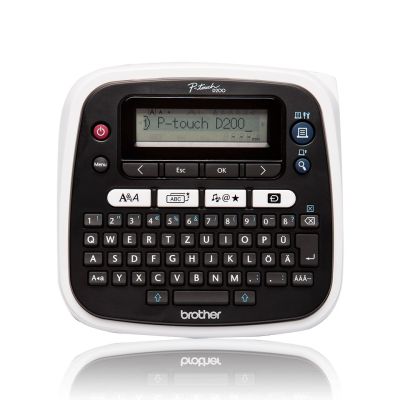 4. Brother P-touch D200WNVP Etikettendrucker, Thermotransfer, 180 x 180 dpi, 20 mm/s, TZe, QWERTY