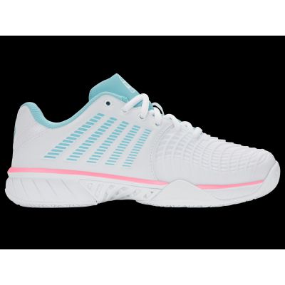 K-swiss EXPRSLIGHT3 HB PADEL WEISS/SOFT NEONBLAU/NEON BUBLE GUM-M Sneaker (98900-146-M)