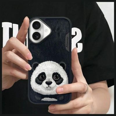 11. Nimmy Big Eyed Pet 2.0 Panda Hülle für iPhone 16 - Schwarz