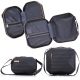 SET KULTURTASCHE + TASCHE ABS T5821-6 SCHWARZ SEMI LINE