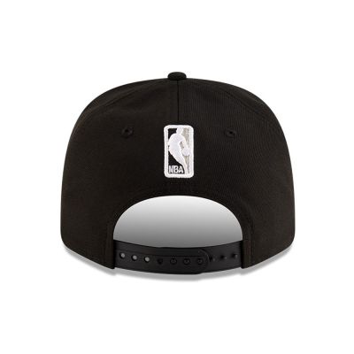 6. New Era 9SEVENTY San Antonio Spurs NBA Team Schwarze Stretch-Snapback-Kappe - 60755445