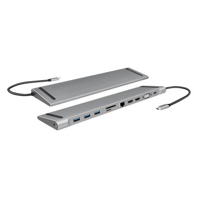 2. LogiLink UA0373 – Kabelgebunden – USB 3.2 Gen 1 (3.1 Gen 1) Typ-C – 100 W – 3,5 mm – 10.100.1000 Mbit/s – Aluminium