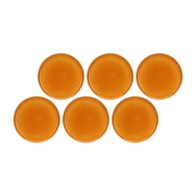 ROSE&TULIPANI ARPEGGIO Set mit 6 Speisetellern, 25 cm, orange