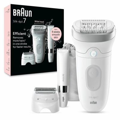 2. Braun Silk-épil 7 7-441 40 Pinzetten Silber, Weiß