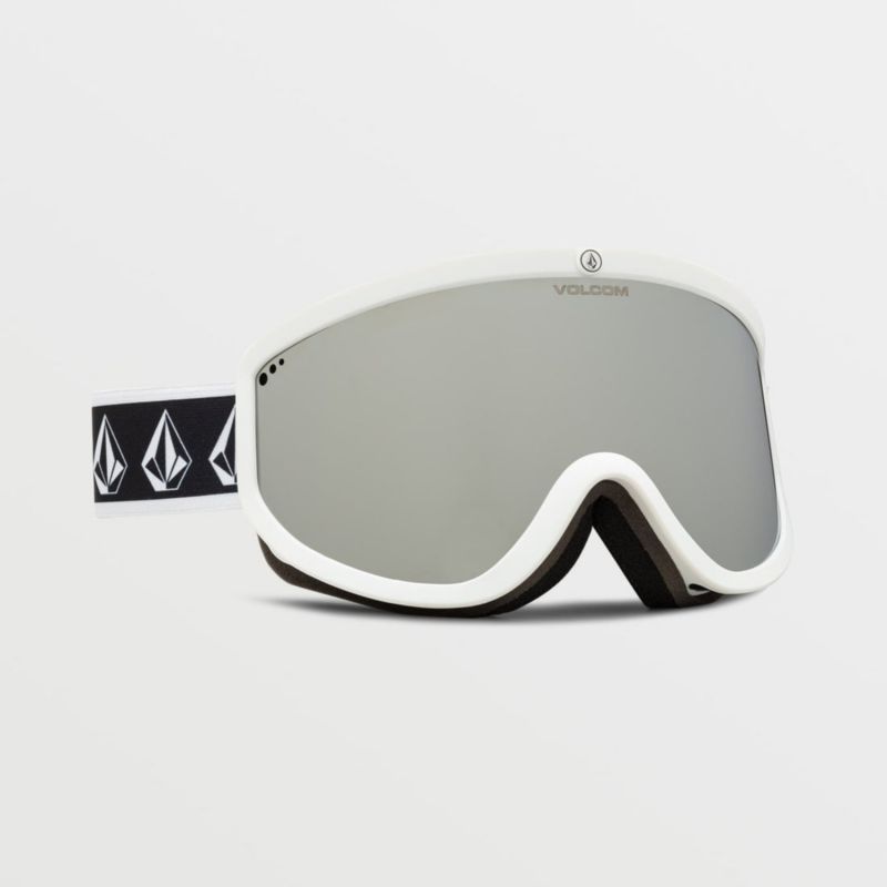 2. Volcom Footprints Damen/Herren Snowboard Sport Skibrille Silber (VG0622116)