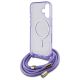 6. Guess Crossbody Cord Script MagSafe Hülle für iPhone 16 – Lila