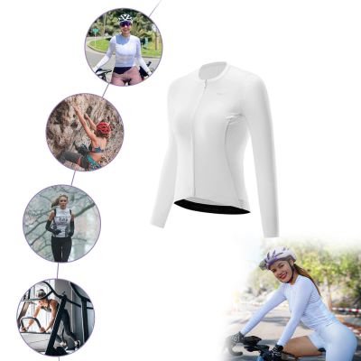5. Rockbros 15210006004 TVI Damen-Radtrikot Langarm M - Weiß