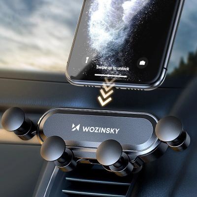 17. Wozinsky Schwerkraft-Autotelefonhalter für Lüftungsschlitze schwarz (WCH-05)