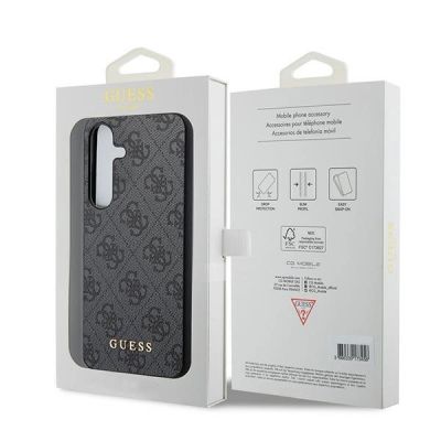 8. Guess 4G Metal Gold Logo Hülle für Samsung Galaxy A35 – Schwarz