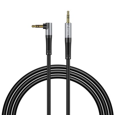 Orico AXW Mini-Klinkenstecker 3,5 mm, abgewinkeltes Audiokabel, 3 m – Schwarz