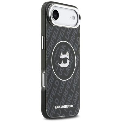 4. Karl Lagerfeld IML Choupette Head Logo MagSafe iPhone Air Hülle - Schwarz