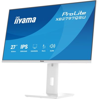 7. iiyama ProLite XB2797QSU-W1 Computermonitor 68,6 cm (27") 2560 x 1440 px Quad HD LED Weiß