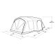 2. Outwell Montana 6 Air 6-Personen-Tunnelzelt, grün/grau