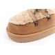 15. D.Franklin Damen Winter Schneestiefel, modisches Fellfutter, braun beige