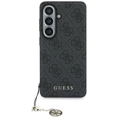 Guess 4G Classic Logo Charm MagSafe Hülle für Samsung Galaxy S26 - Schwarz