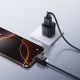 8. Baseus Versatile 60 W USB-C- auf USB-C-Kabel mit USB-A- und Lightning-Adaptern, 1 m – schwarz