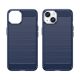 8. Carbon Case iPhone 14 Hülle flexible Gel Rückseite blau