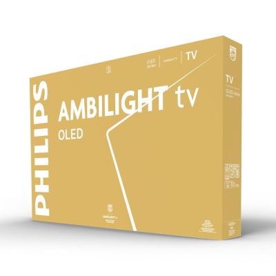 3. Philips OLED 4K Ambilight 55OLED770/12 55" Smart TV mit TITAN UHD-Betriebssystem, Grau