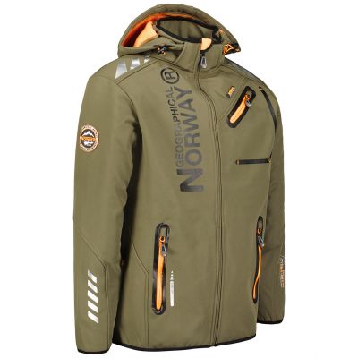 3. Geographical Norway Royaute DB 068 M WY1996H/GN-Kaki / Orange Softshelljacke