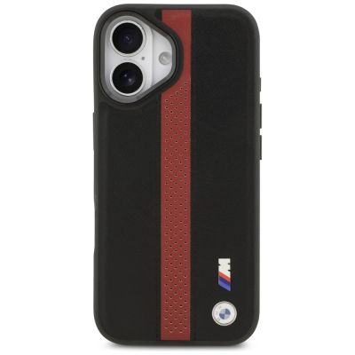 3. BMW M MagSafe Hülle mit perforiertem Streifenlogo für iPhone 17 – Rot