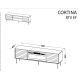 4. EF CORTINA TV-Schrank 180x40x60 schwarz