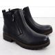3. Schwarze Damen-Leder-Boots im Worker-Stil Rieker 78556-00