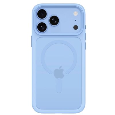 4. Tech-Protect Magmat Magsafe CC Hülle für iPhone 18 Pro / 17 Pro – Hellblau matt