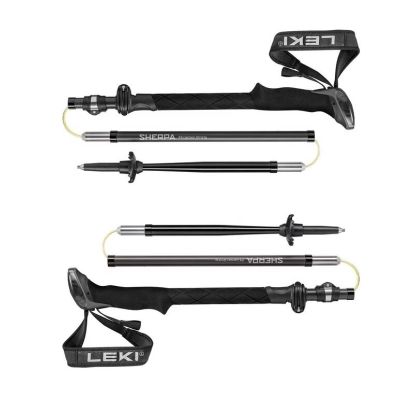 6. LEKI SHERPA FX Trekkingstöcke, 120-140 cm, schwarz