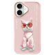 Nimmy Glasses Cool Cat iPhone 16 Hülle - Rosa