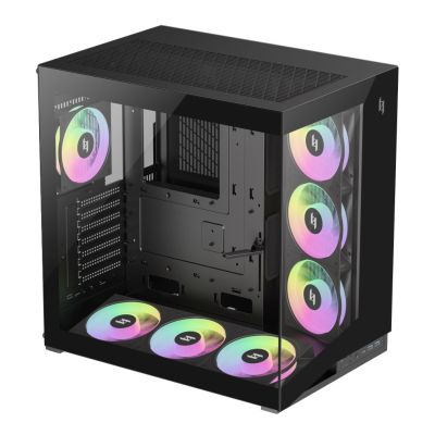 3. GameMax NEX C56 BK Midi-Tower-Computer-Sicherheits- und Halterungssystem Schwarz