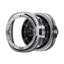 Spigen Bezel Tune Pro Pilot Cover für Samsung Galaxy Watch 8 Classic 46 mm – Silber